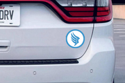 Mass Effect RENEGADE tailgate trunk rear emblem with PARAGON logo Custom Rear Emblem decoinfabric