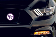 Mass Effect Radiator grille emblem with Mass Effect PARAGADE logo Custom design emblems decoinfabric