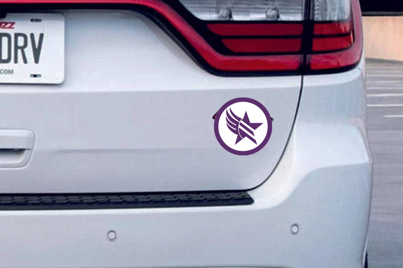 Mass Effect RENEGADE tailgate trunk rear emblem with PARAGADE logo Custom Rear Emblem decoinfabric