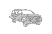 Car Keychain for Nissan Pathfinder III 2005-2014 (type 3D) Keychains opdesign