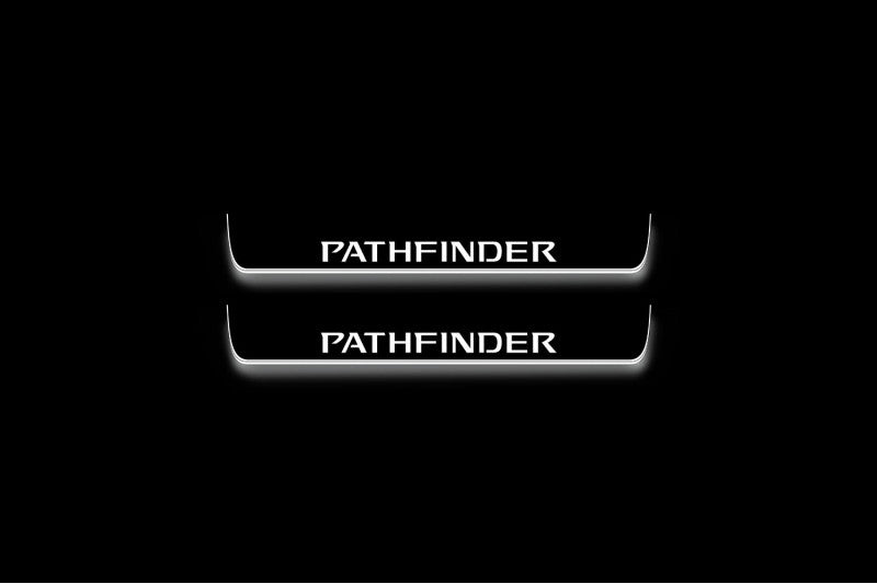 Nissan Pathfinder IV 2014+ LED Door Sills With Logo Pathfinder