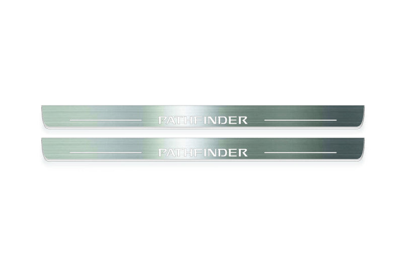 Nissan Pathfinder IV 2014+ LED Door Sills With Logo Pathfinder