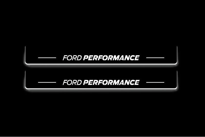 Ford Mustang VII 2023+ Illuminated LED Door Sill Plates With Ford Performance Logo