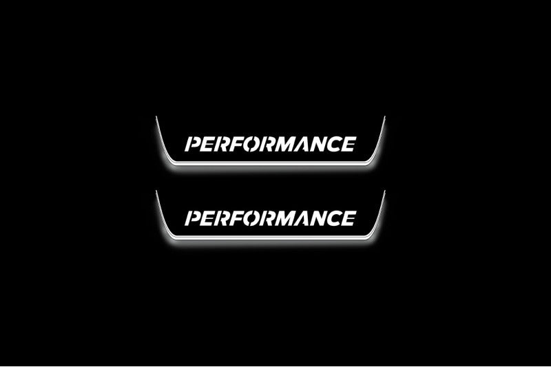 Ford Focus III 2011-2018 LED Car Door Sill With Logo Ford Perfomance