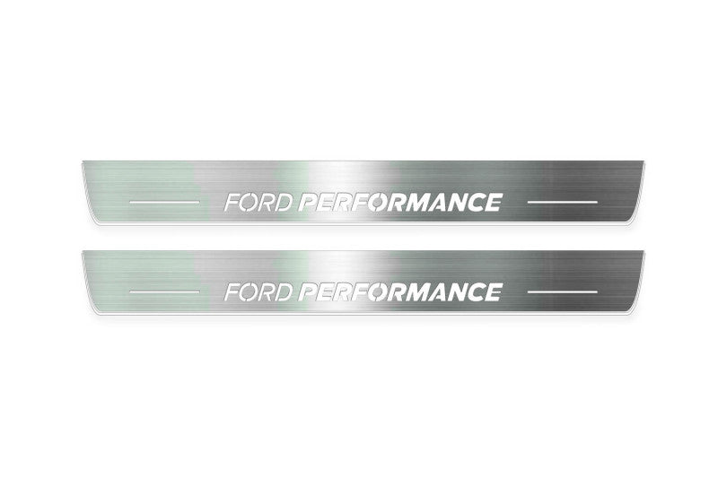 Ford Mustang VI 2015-2023 Car Door Sill With Logo Ford Performance