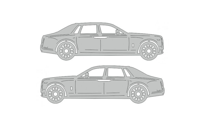 Rolls-Royce Phantom VIII (2018+) Floor Mat Emblem Set – Stainless Steel Badges Car Mats Badges Decoin