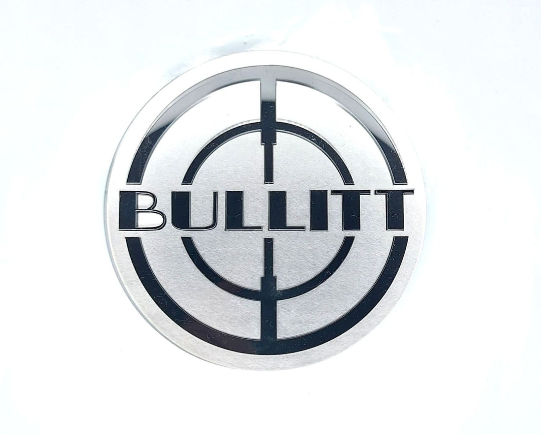 Ford Stainless Steel tailgate trunk rear emblem with Bullitt logo (type 2) Ford emblems decoinfabric