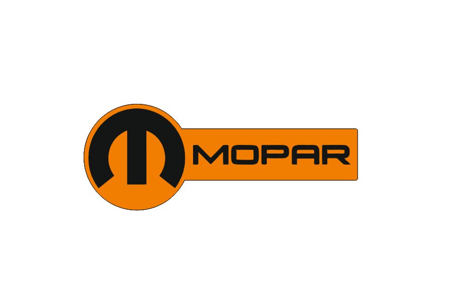 Chrysler tailgate trunk rear emblem with MOPAR logo (Type 17) Chrysler emblems decoinfabric