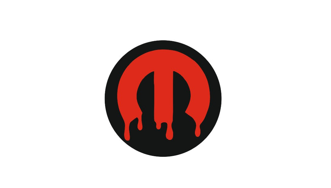 Chrysler Radiator grille emblem with Mopar logo (type 18) Chrysler emblems decoinfabric BLACK RED