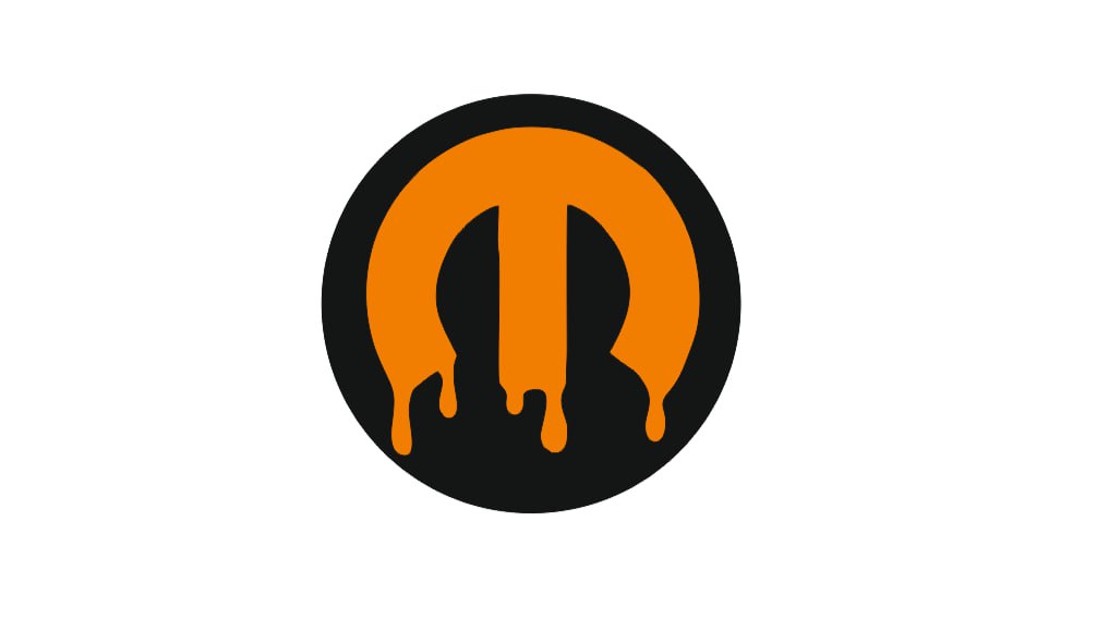 Chrysler Radiator grille emblem with Mopar logo (type 18) Chrysler emblems decoinfabric BLACK ORANGE