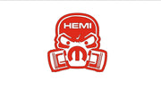 Jeep tailgate trunk rear emblem with Mopar Hemi Piston Gas logo Jeep emblems decoinfabric RED WHITE