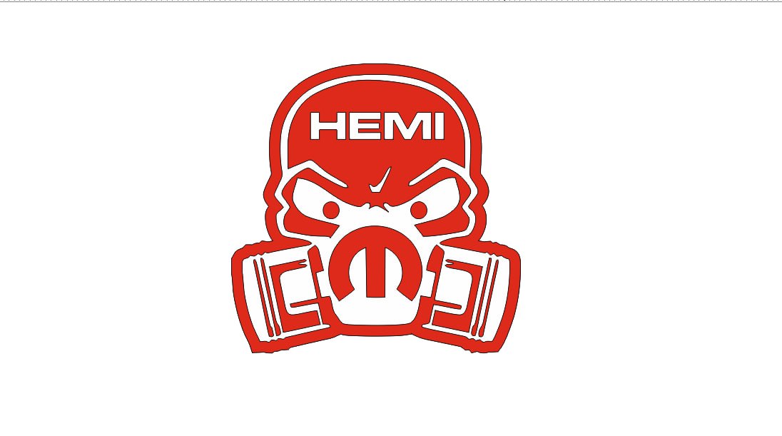 Dodge Challenger trunk rear emblem between tail lights with Mopar Hemi Piston Gas logo Dodge emblems decoinfabric