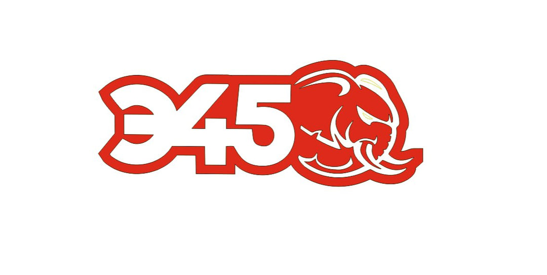 Chrysler Emblem & Badges set with 345 Mopar Hellephant logo Chrysler emblems decoinfabric RED WHITE