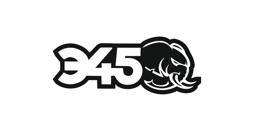 Chrysler emblem for fenders with 345 Mopar Hellephant logo Chrysler emblems decoinfabric BLACK WHITE