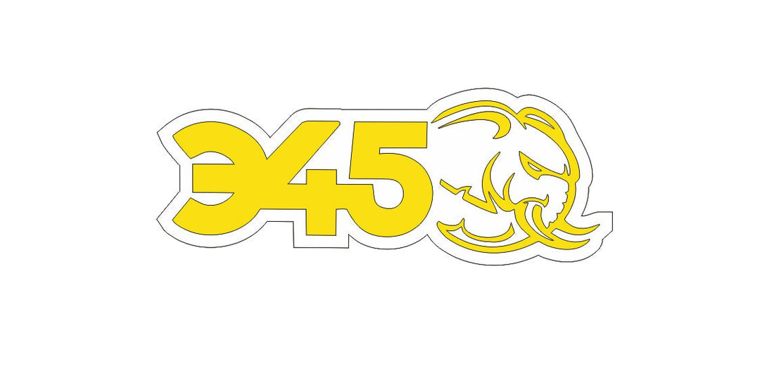 Jeep Emblem & Badge Set - Grille and Tailgate 345 Mopar Hellephant logo Jeep emblems decoinfabric YELLOW