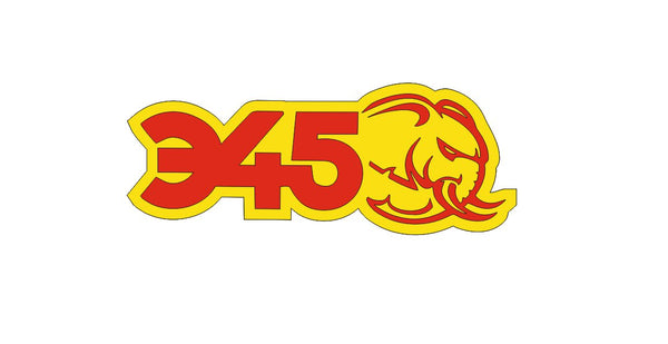 DODGE Radiator grille emblem with 345 Mopar Hellephant logo