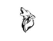 Ford Mustang emblem for fenders with Coyote logo (type 4) Ford emblems decoinfabric BLACK WHITE