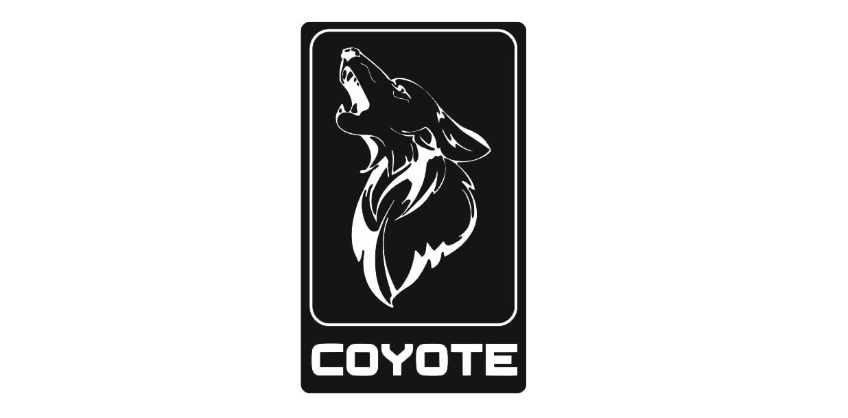 Ford Mustang emblem for fenders with Coyote logo (type 5)