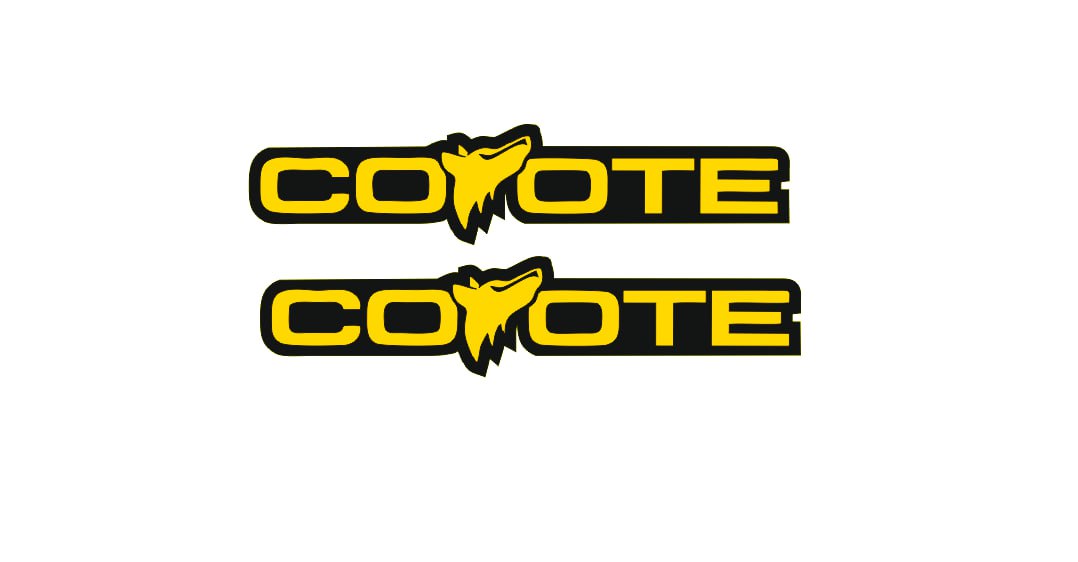 Ford Mustang Emblem & Badges set with Coyote logo (type 10) Ford emblems decoinfabric