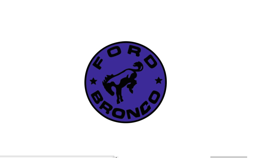 Ford Bronco Emblem & Badges set with Bronco logo (Type 2) Ford emblems decoinfabric