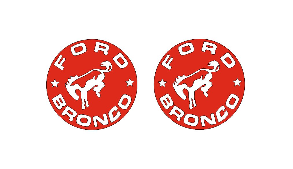 Ford Bronco Emblem & Badges set with Bronco logo (Type 2)