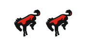 Ford Bronco emblem for fenders with Bronco logo (Type 3) Ford emblems decoinfabric BLACK RED