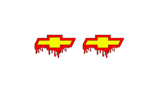 Chevrolet emblem for fenders with Chevrolet Blood logo