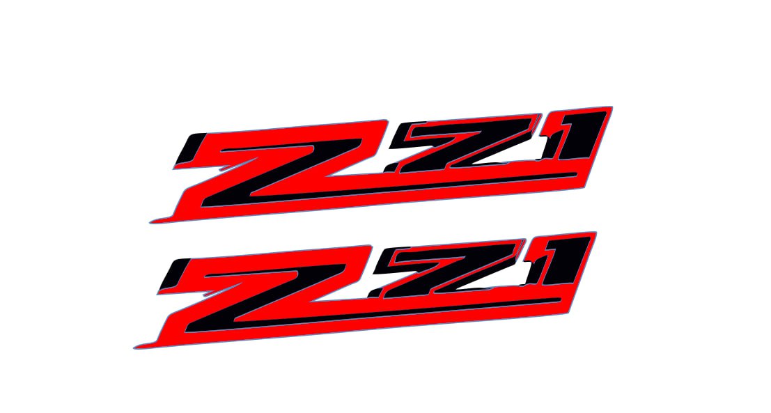 Chevrolet emblem for fenders with Z71 Off-road logo (Type 2)