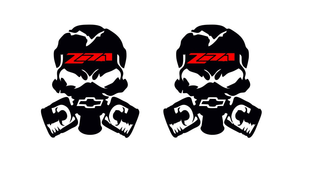 Chevrolet Emblem & Badges set with Chevrolet Piston Gas Mask Z71 logo Chevrolet emblems decoinfabric