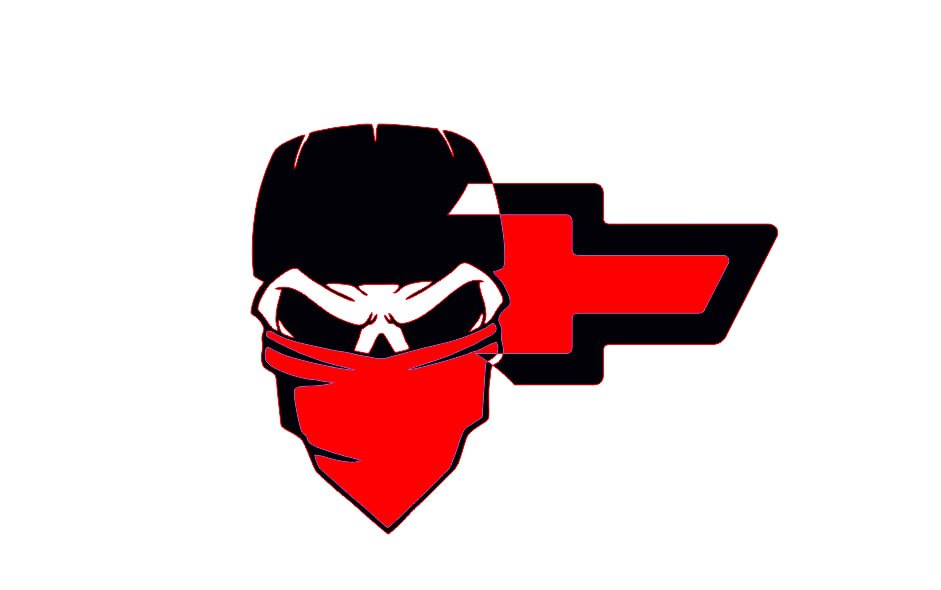 Chevrolet Emblem & Badges set with Chevy Skull logo (Type 2) Chevrolet emblems decoinfabric