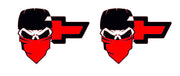 Chevrolet emblem for fenders with Chevy Skull logo (Type 2) Fender decoinfabric