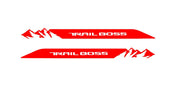 Chevrolet emblem for fenders with Trail Boss logo Fender decoinfabric RED WHITE