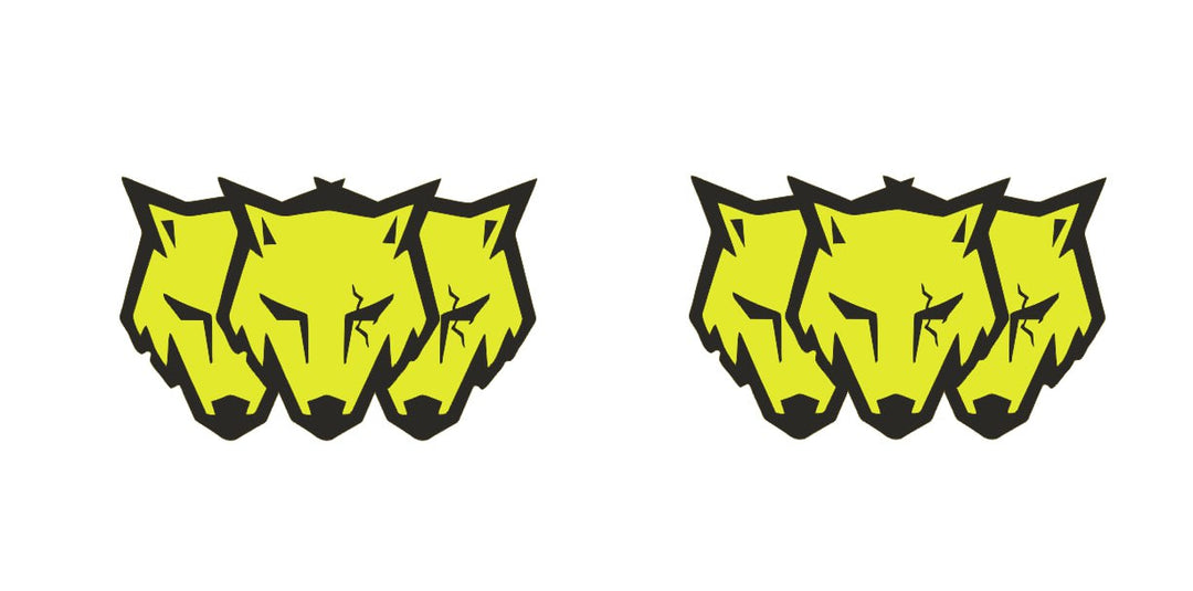 Ford Mustang Emblem & Badges set with Coyote logo (type 13) Ford emblems decoinfabric