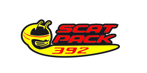 DODGE Radiator grille emblem with 392 Scat Pack logo (Type 3)
