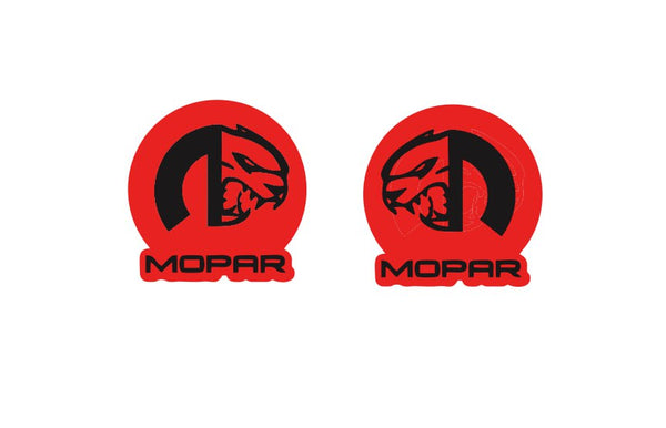 Chrysler emblem for fenders with Mopar Hellcat logo (Type 2)