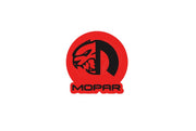 Chrysler tailgate trunk rear emblem with Mopar Hellcat logo (Type 2) Chrysler emblems decoinfabric RED BLACK