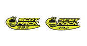 Dodge emblem for fenders with 392 Scat Pack logo (Type 2) Dodge emblems decoinfabric BLACK YELLOW