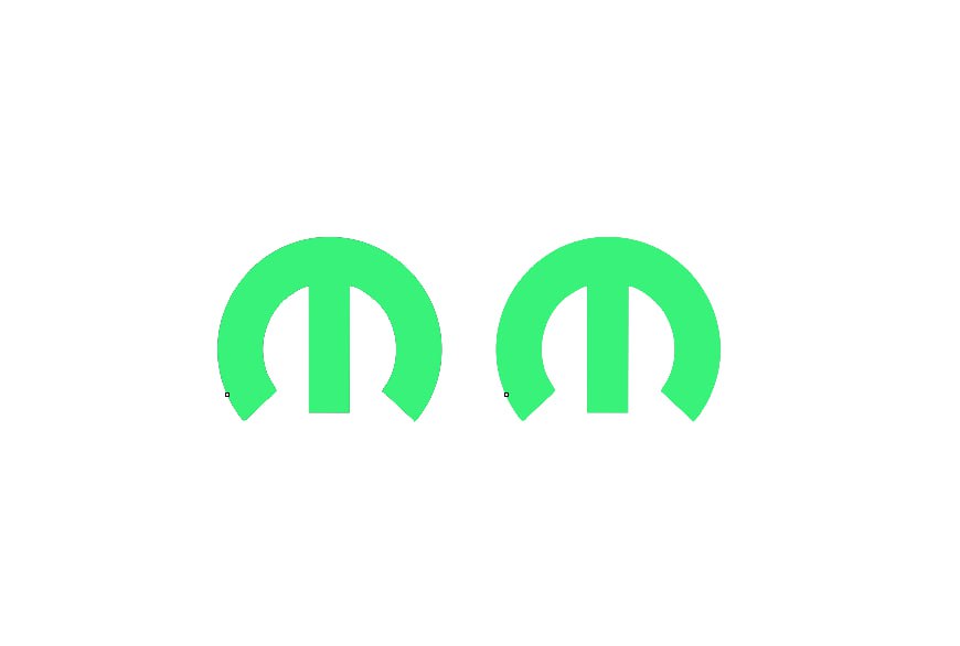 DODGE emblem for fenders with Mopar logo (type 20) Dodge emblems decoinfabric BLACK GREEN