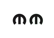 Jeep tailgate trunk rear emblem with Mopar logo (type 21) Jeep emblems decoinfabric BLACK BLACK
