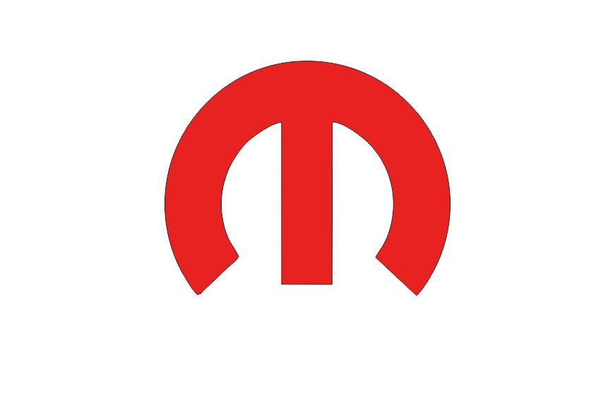 Dodge tailgate trunk rear emblem with Mopar logo (type 20) Dodge emblems decoinfabric BLACK RED