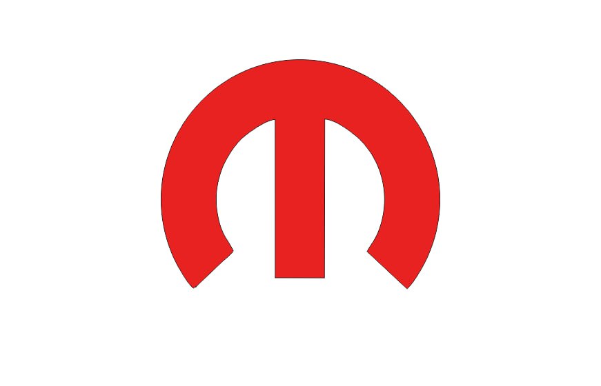 JEEP Radiator grille emblem with Mopar logo (type 21)