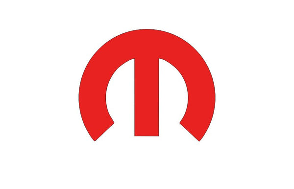 DODGE Radiator grille emblem with Mopar logo (type 20)