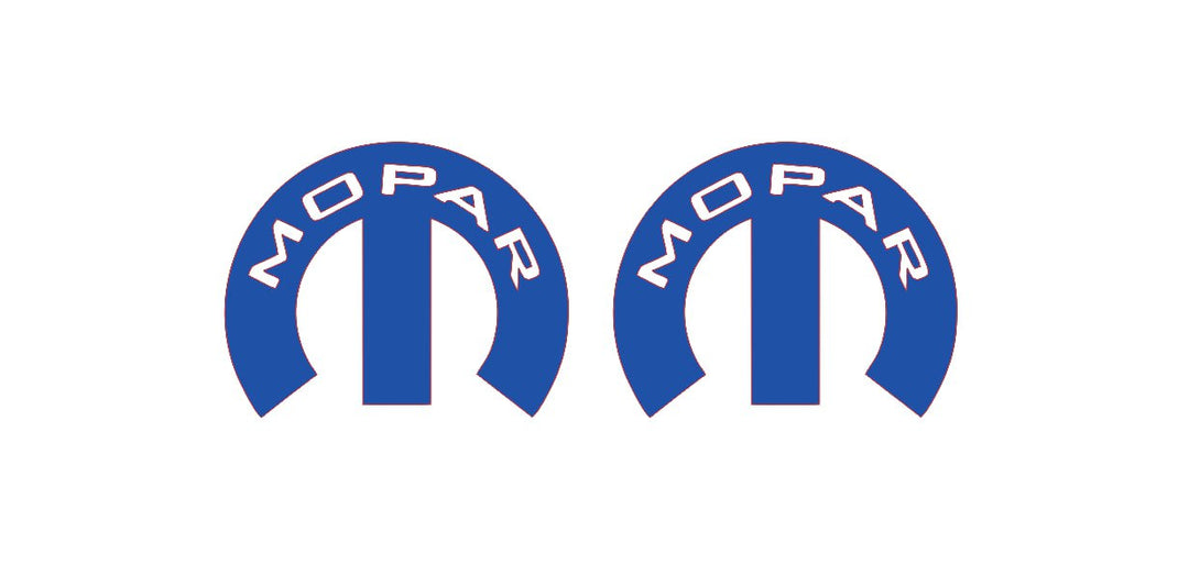 JEEP emblem for fenders with Mopar logo (type 22) Jeep emblems decoinfabric BLUE WHITE