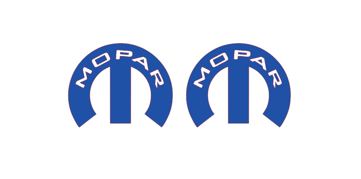 DODGE emblem for fenders with Mopar logo (type 21)