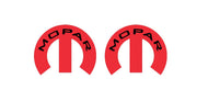 DODGE emblem for fenders with Mopar logo (type 21) Dodge emblems decoinfabric RED BLACK