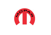 Dodge Challenger trunk rear emblem between tail lights with Mopar logo (type 21) Dodge emblems decoinfabric RED BLACK