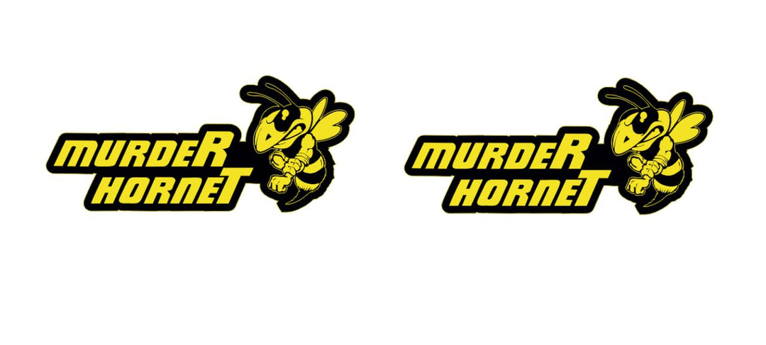 DODGE emblem for fenders with murdeR horneT logo (type 5) Dodge emblems decoinfabric BLACK YELLOW