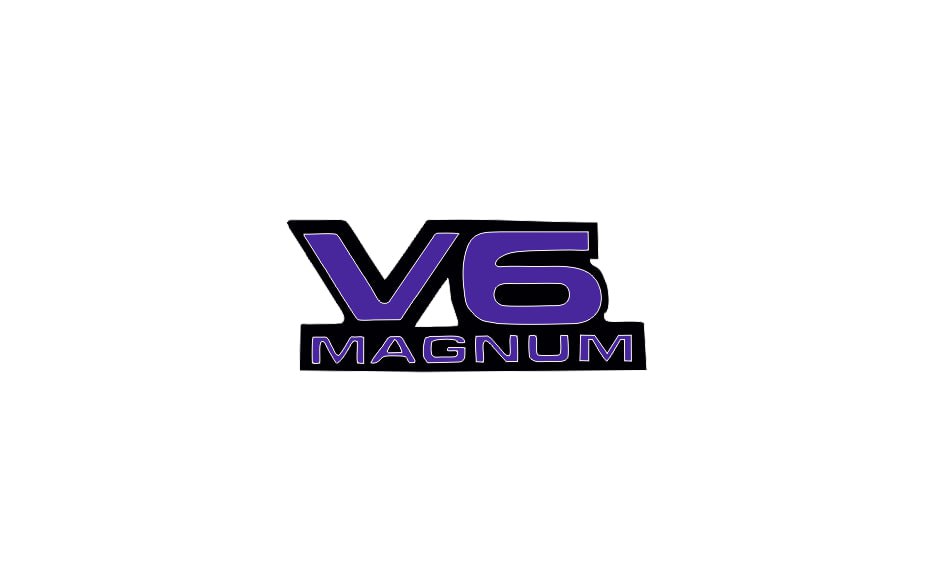 Dodge Emblem & Badges set with V6 Magnum logo Dodge emblems decoinfabric