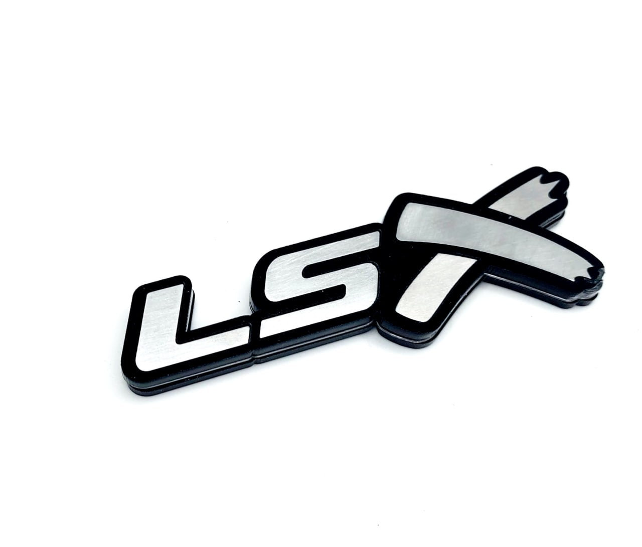 Chevrolet tailgate trunk rear emblem with LSX logo (Type 2) Chevrolet emblems decoinfabric