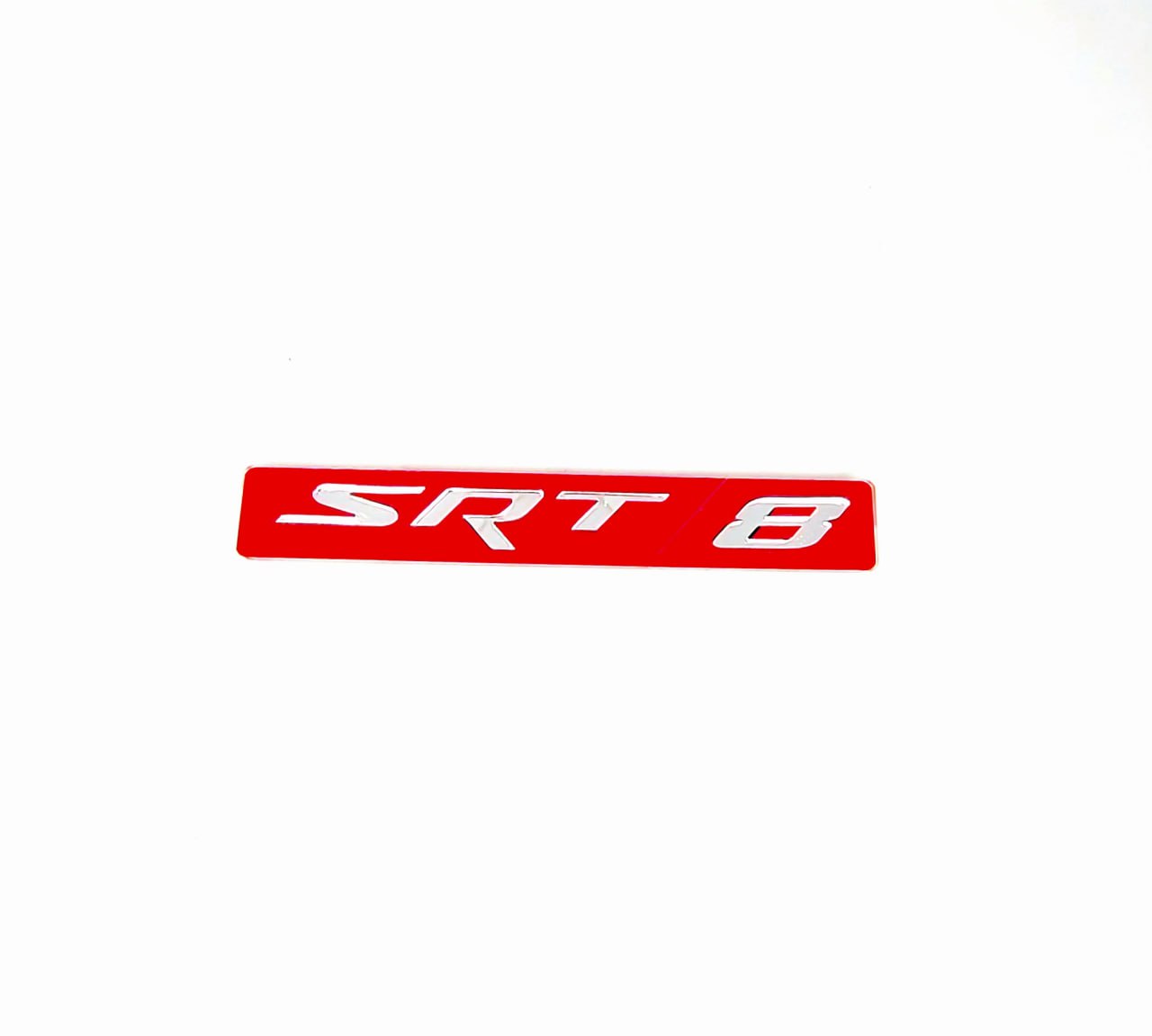Dodge tailgate trunk rear emblem with SRT8 logo (Type 3)